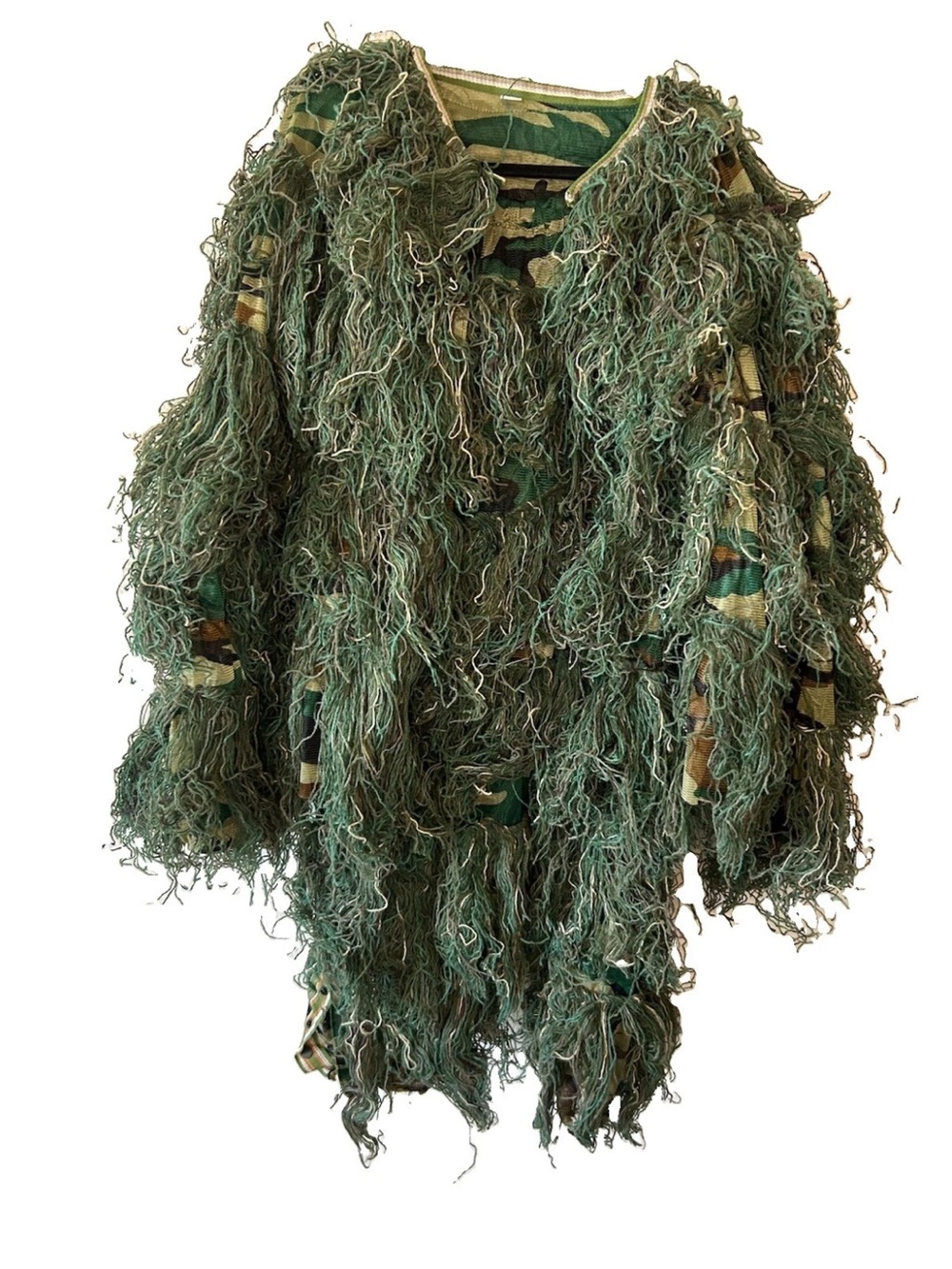 4 Pc Ghillie Suit Camo Hunting Sniper Jacket Pants Hood Rifle Wrap M/L